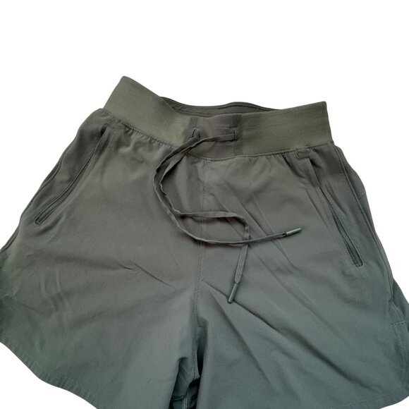 Lululemon Womens Green Athletic Shorts Size 2 Recycled Nylon/Elastane - Picture 2 of 9